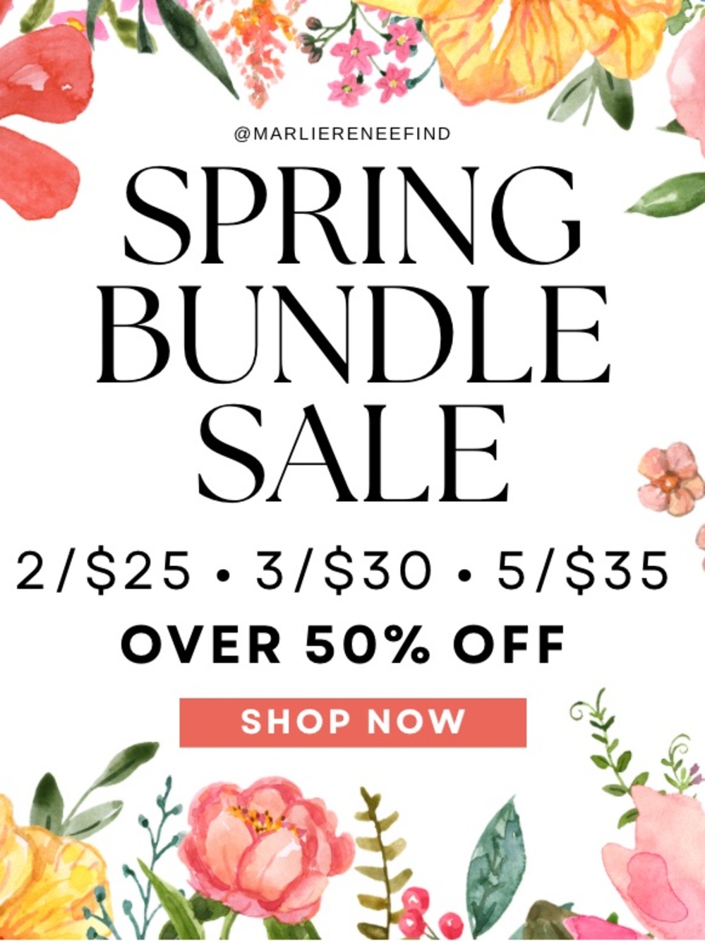 BUNDLE & SAVE 🌸 SPRING SALES EVENT!
